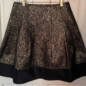 Pleated A-line Skirt